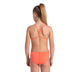 Girls' Team Swimsuit Challenge Solid bright coral