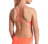 Girls' Team Swimsuit Challenge Solid bright coral