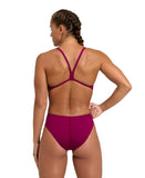 Women's Arena Team Swimsuit Challenge Solid Redfandango-white