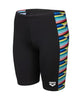 Boy's Racing Stripe Swim Jammer Black-Black
