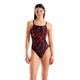Arena Women's Swimsuit graphic challenge back multi black
