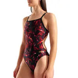 Arena Women's Swimsuit graphic challenge back multi black