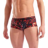 Men's graphic swim low waist short multi black