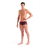 Men's graphic swim low waist short multi black