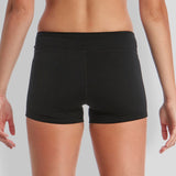 Women's Swim Boy Leg Brief Still Black Solid
