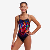 Girls Single Strap One Piece Pride Alive