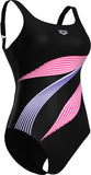 Women's Swimsuit Rosalba U Back C Cup black-black multi