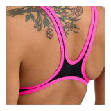 Arena Dames One Biglogo One Piece zwart-fluoroze