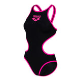 Arena Dames One Biglogo One Piece zwart-fluoroze