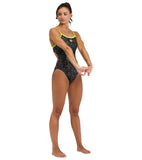 Women's Fireworks Swimsuit Challenge Back Softgreen-Multi