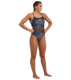 Carnaval-badpak voor dames Booster Back zwart-multi