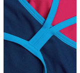 Women's Solid Vback One Piece Magenta Haze