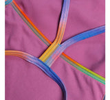 Women's Solid Vback One Piece Kiki Pink