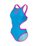 Arena Femme One Maillot de Bain Laser Lights Print Noir - Multi