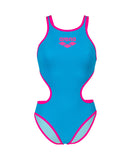 Arena Femme One Maillot de Bain Laser Lights Print Noir - Multi