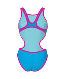 Arena Femme One Maillot de Bain Laser Lights Print Noir - Multi