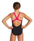 Meisjes Swim Love Pro Back JR One Piece Zwart - Freak Rose