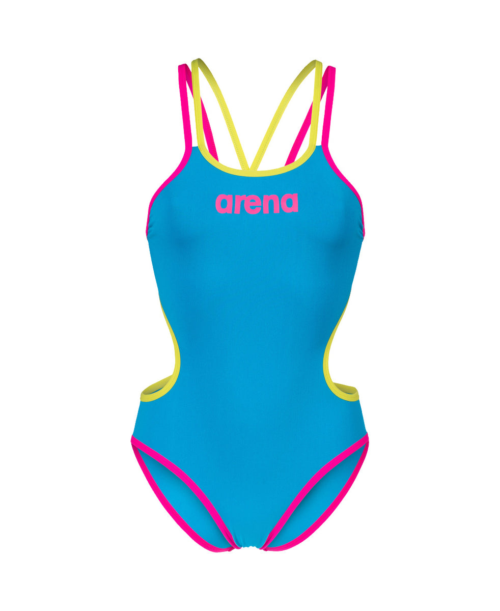 ワンピース水着 arena Fluffy Friends 2 One Piece Single Cross Strapback Funkita Single Strap One Piece Beached Bro | Ladies Swimwear
