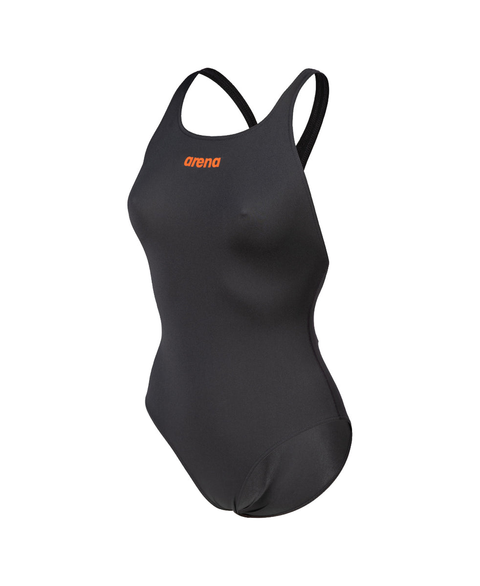 Women's Team Swimsuit Pro Solid Asphalt-Black – Not Normal Swimwear
