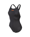 Women's Team Swimsuit Pro Solid Asphalt-Black