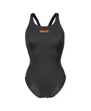 Women's Team Swimsuit Pro Solid Asphalt-Black