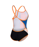 Women's Arena Icons Swimsuit Super Fly Back Panel Black-White-Nespola