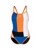 Women's Arena Icons Swimsuit Super Fly Back Panel Black-White-Nespola