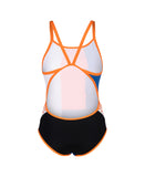 Women's Arena Icons Swimsuit Super Fly Back Panel Black-White-Nespola