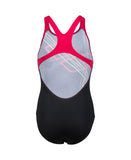 Meisjesbadpak Swimpro Back Placement Zwart - Freak Rose