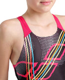 Meisjesbadpak Swimpro Back Placement Zwart - Freak Rose