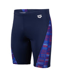 Men's Slow Motion Swim Jammer Navy-Neonblue