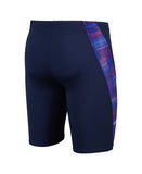 Men's Slow Motion Swim Jammer Navy-Neonblue