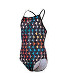 Maillot de bain fille Team Swim Pro Solid Navy - Blanc