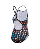 Maillot de bain fille Team Swim Pro Solid Navy - Blanc