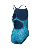 Marine-turquoise Starfish Lightdrop Back-meisjesmeisje