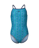 Marine-turquoise Starfish Lightdrop Back-meisjesmeisje