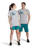 Planet Water T-Shirt Grijs-gemêleerd