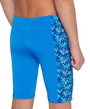 Garçons Pooltiles Swim Jammer bleu rivière-bleu
