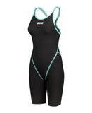 Dames Powerskin PRIMO SL OB zwart-peterblauw