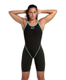 Dames Powerskin PRIMO SL OB zwart-peterblauw