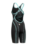Dames Powerskin PRIMO SL OB zwart-peterblauw
