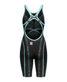 Dames Powerskin PRIMO SL OB zwart-peterblauw