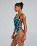 Women's TYR  Energia Cutoutfit Swimsuit - Green