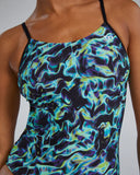 Women's TYR  Energia Cutoutfit Swimsuit - Green