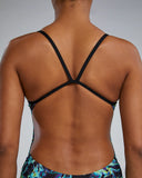 Women's TYR  Energia Cutoutfit Swimsuit - Green