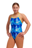 Diamond Back-badpak voor meisjes, duik erin