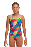 Girls Diamond Back One Piece Stroked