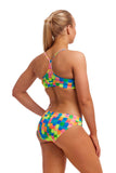 Women's Swim Sports Brief Blocked Dotty