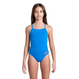 Girls' Team Swimsuit Challenge Solid Blue river