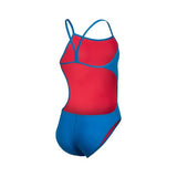 Girls' Team Swimsuit Challenge Solid Blue river
